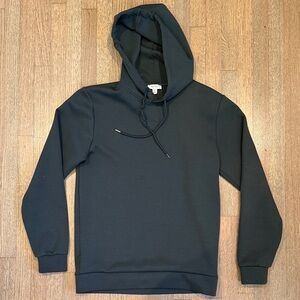 Black Pullover Hoodie - Clean Minimal Design
